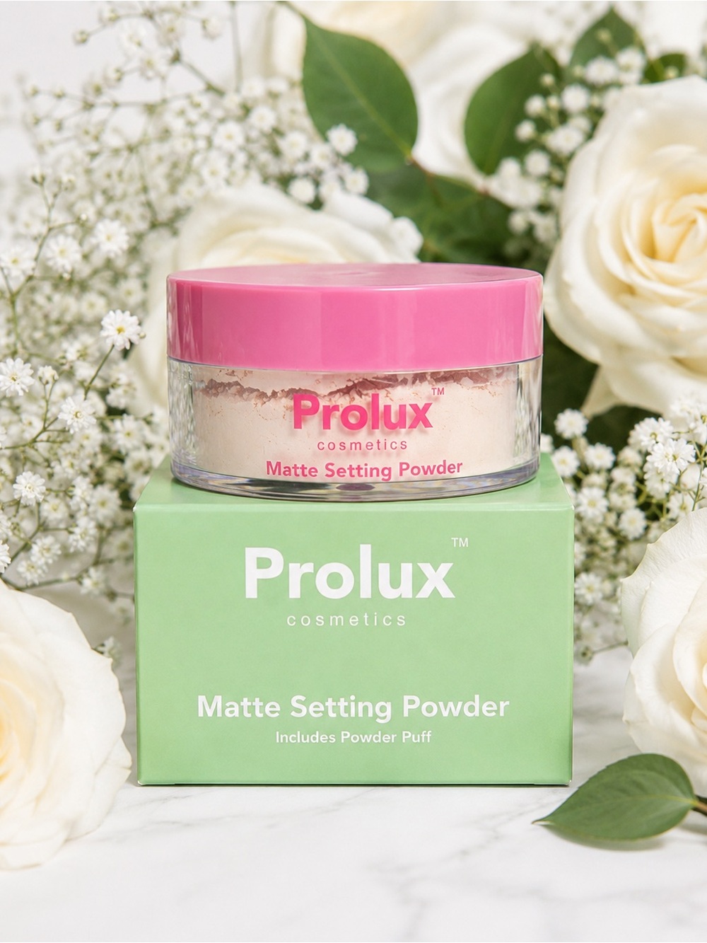 Matte Setting Powder — Ivory (Pink Compact) - Picture 5 of 5